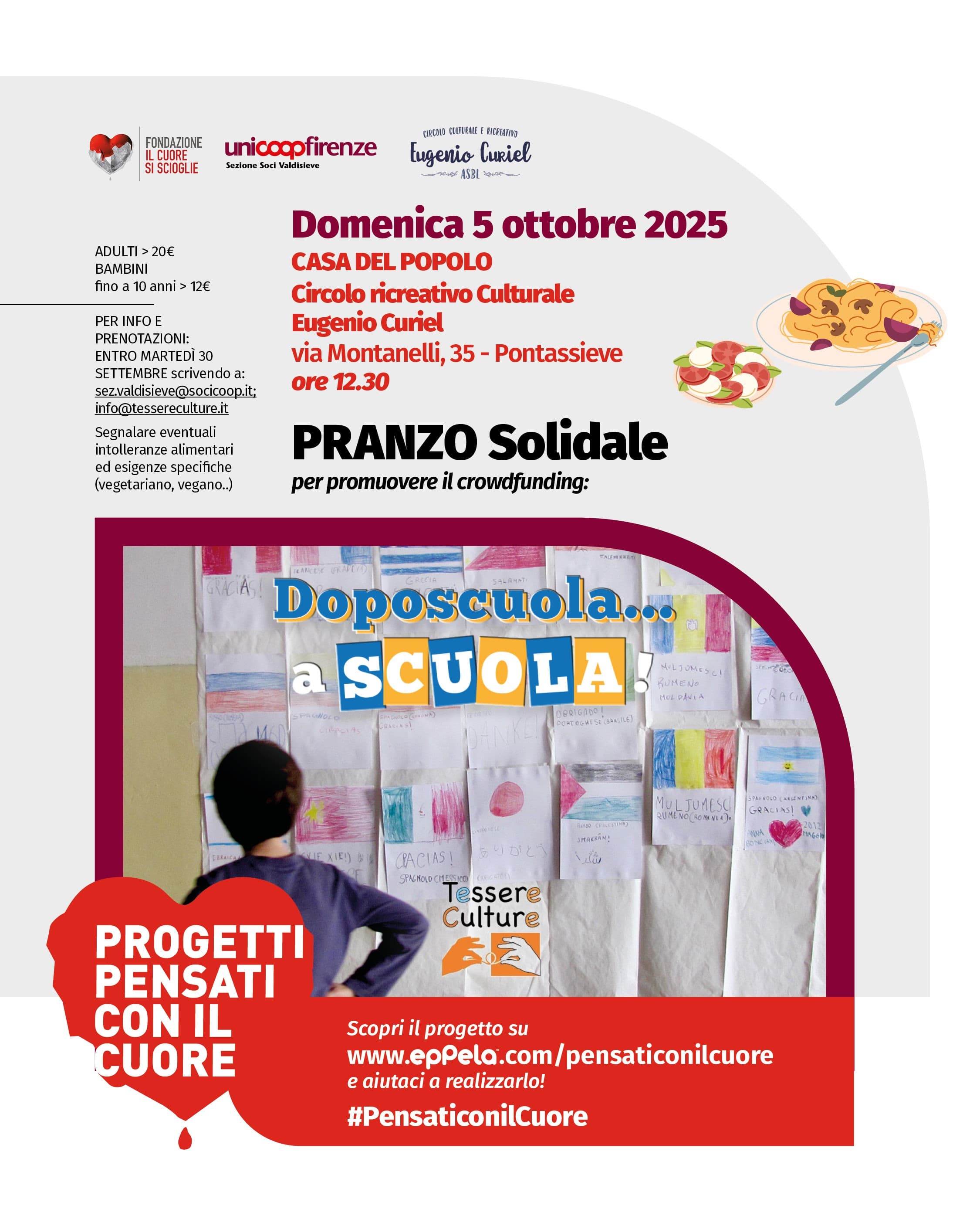 Partecipa al nostro pranzo solidale !!!